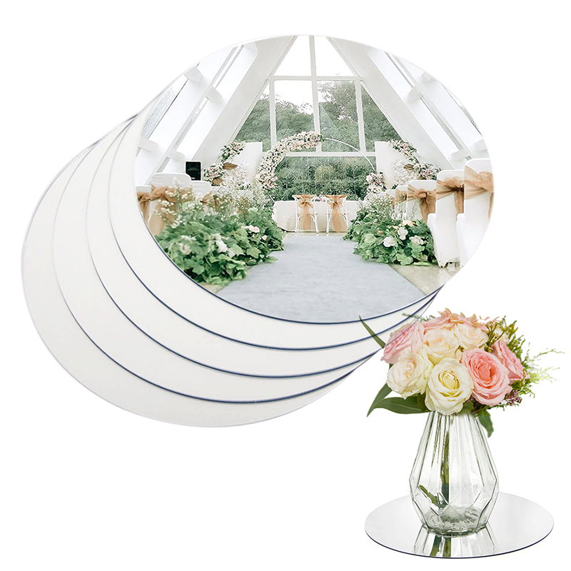 Photography Term - 20cm Round Mirror Glass Tray Acrylic