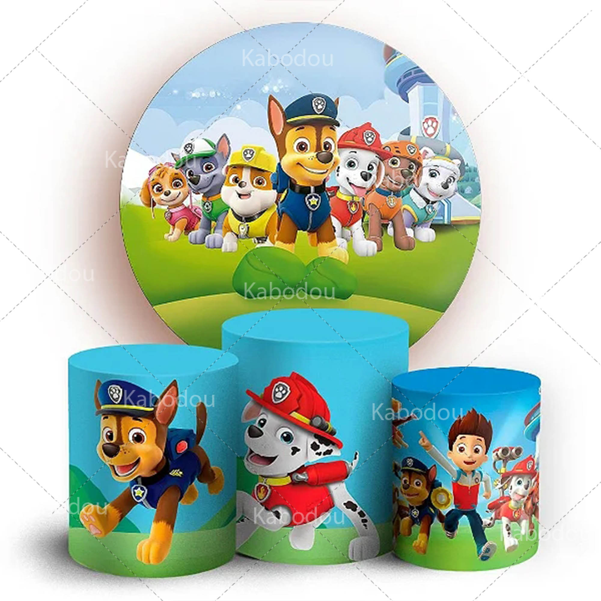 Photography Life - Paws Patrols Round Backdrop Dog Kid