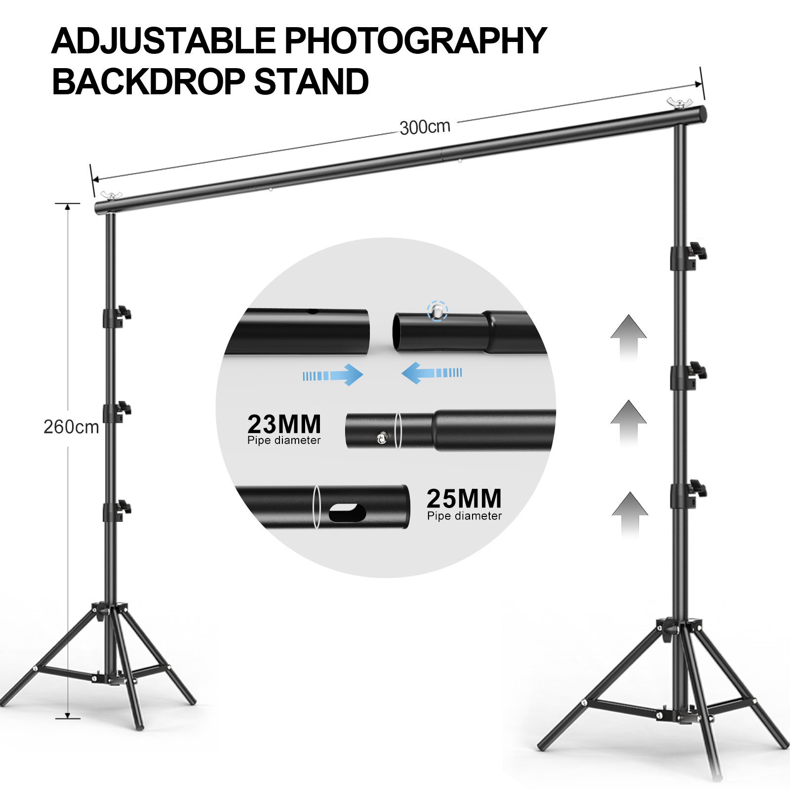 Adjustable Photography Backdro - đánh giá và giá Backdrop Stand Kit