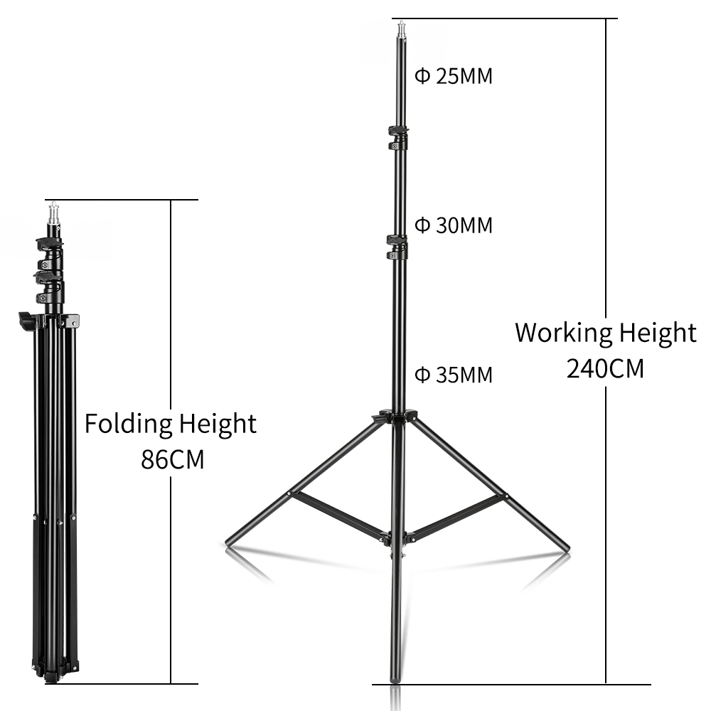 240CM/7.9FT Ốc Vít 1/4 Chụp Ản - đánh giá và giá Photography Umbrella Lighting Kit
