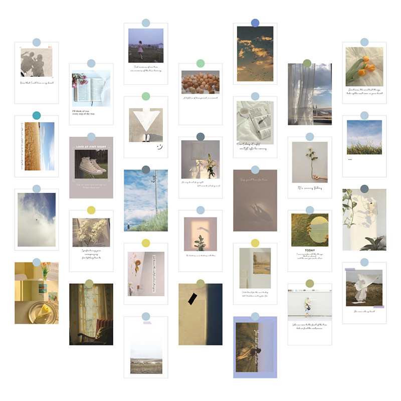 30Pcs Aesthetic INS Living Pos - đánh giá và giá Photography Aesthetic