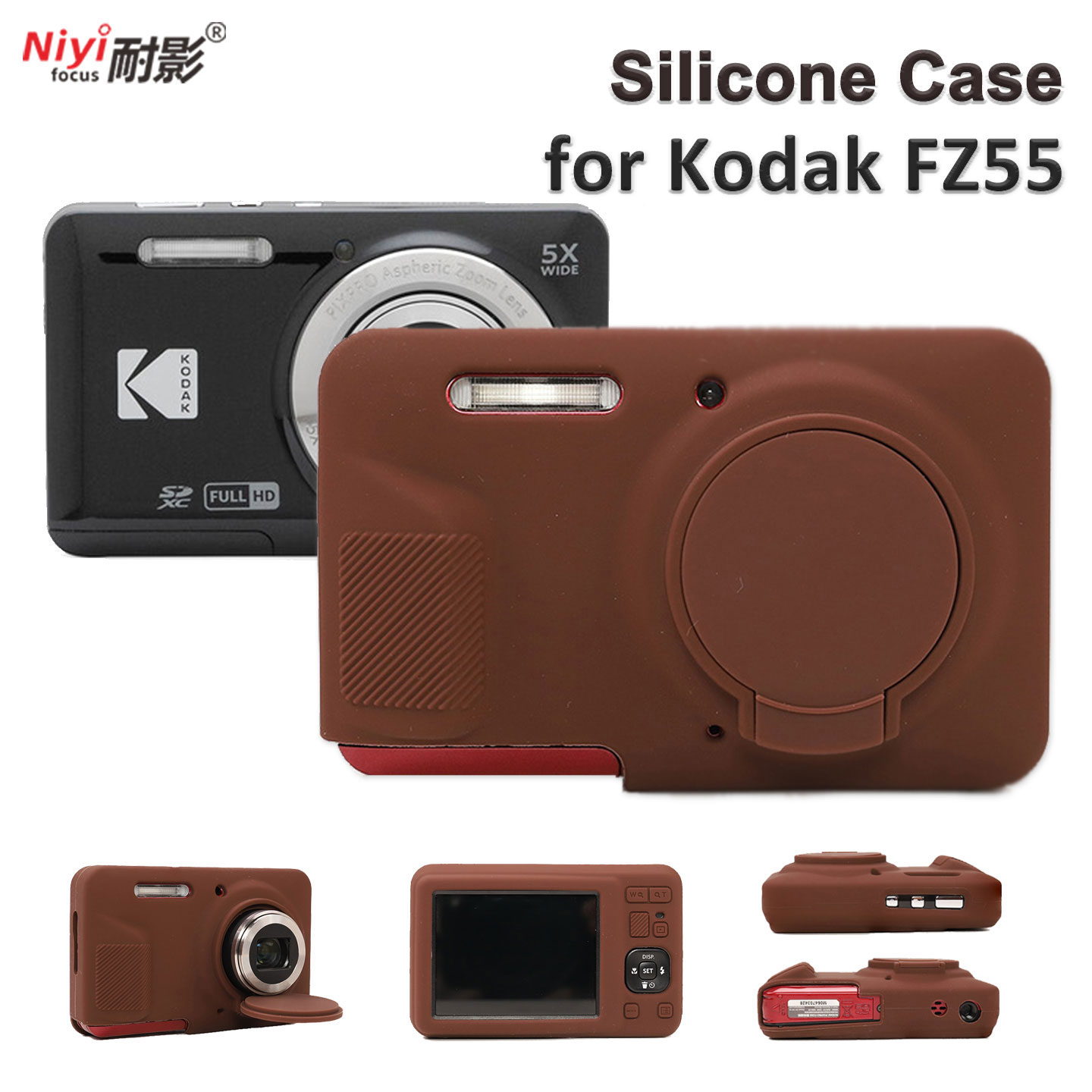 Camera Silicone Case for Kodak - đánh giá và giá Lens Case Pouch