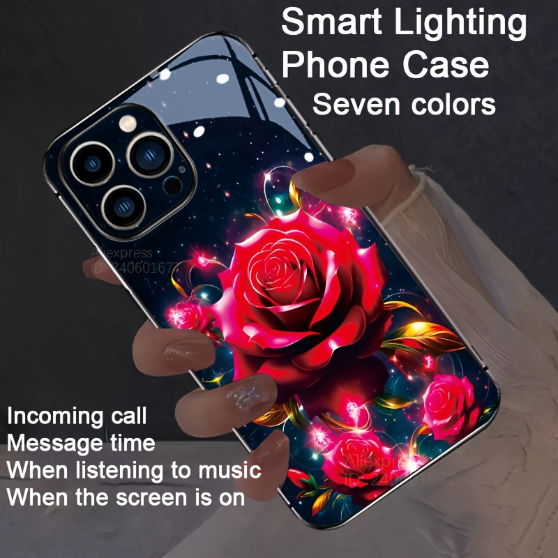 Red Rose Blossom Colorful Call - đánh giá và giá Lens Case Pouch