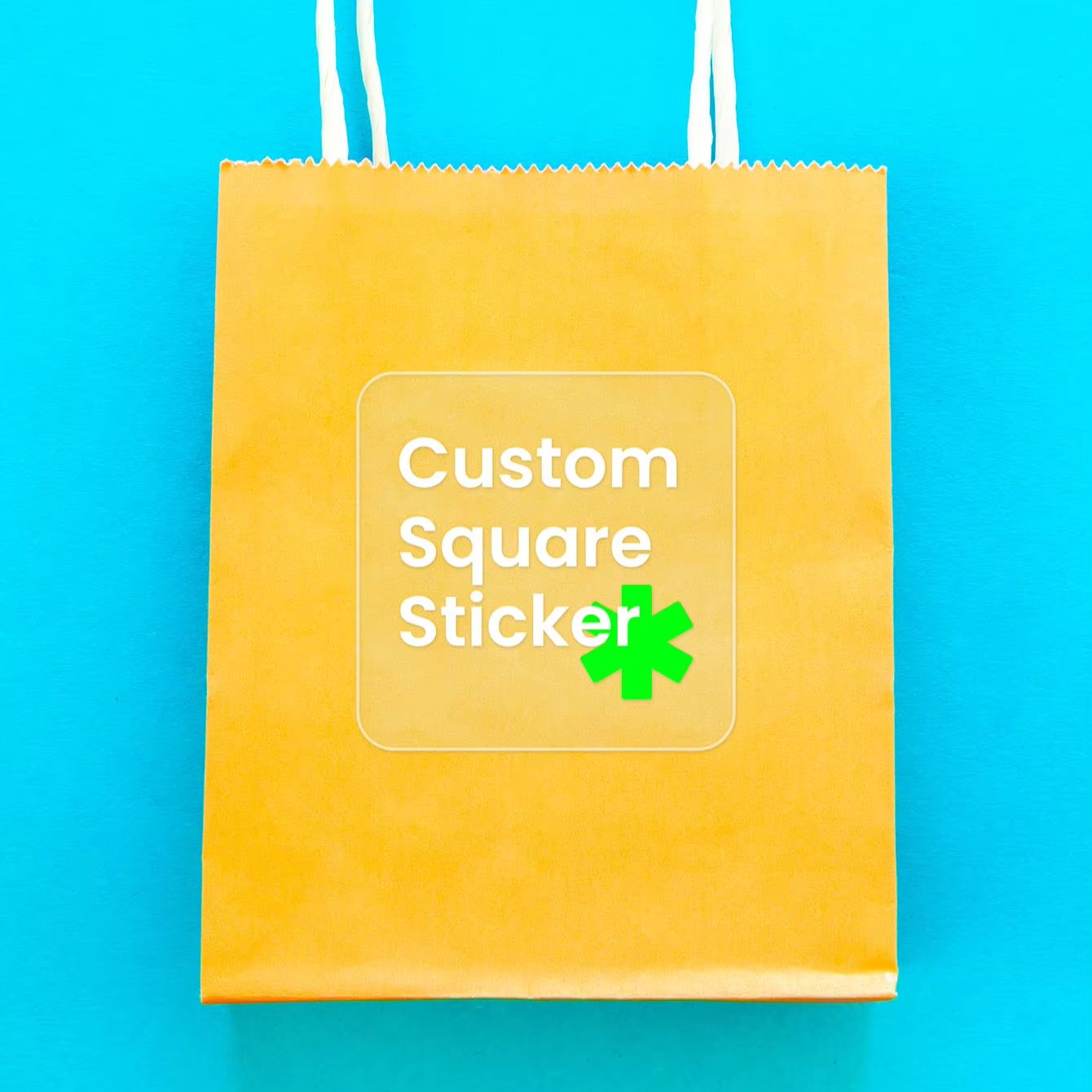 Custom 4cm Square Clear Sticke - đánh giá và giá Photography Logo