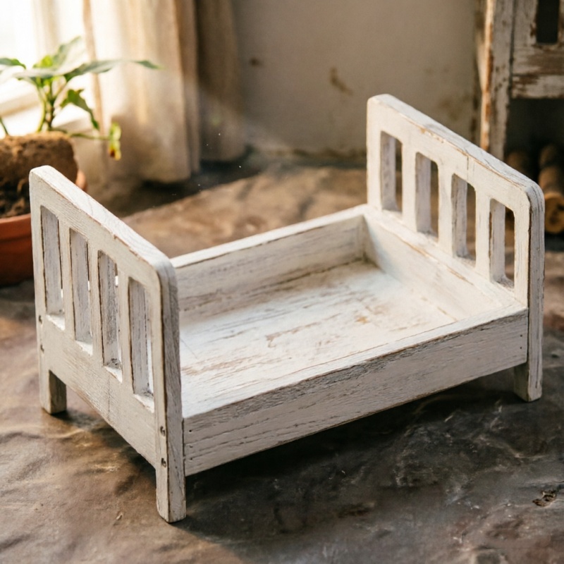 Infant Posing Sofa Retro Wood  - đánh giá và giá Photography Life