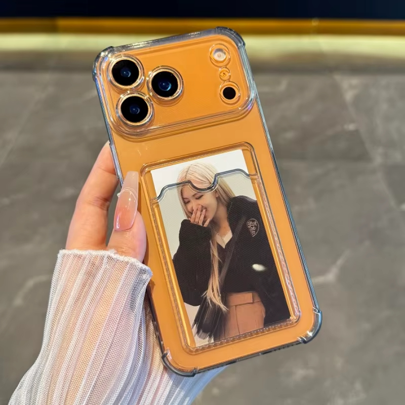 Transparent Card Slot Holder C - đánh giá và giá Lens Case Pouch