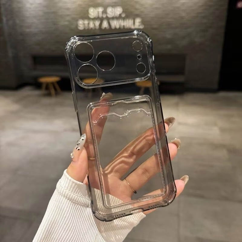 Transparent Card Slot Holder C - đánh giá và giá Lens Case Pouch