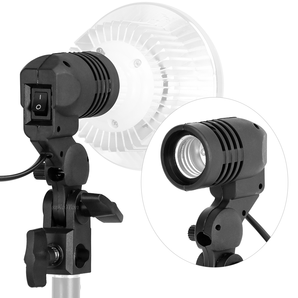 Single Head Bulb Holder E27 So - đánh giá và giá Photography Umbrella Lighting Kit
