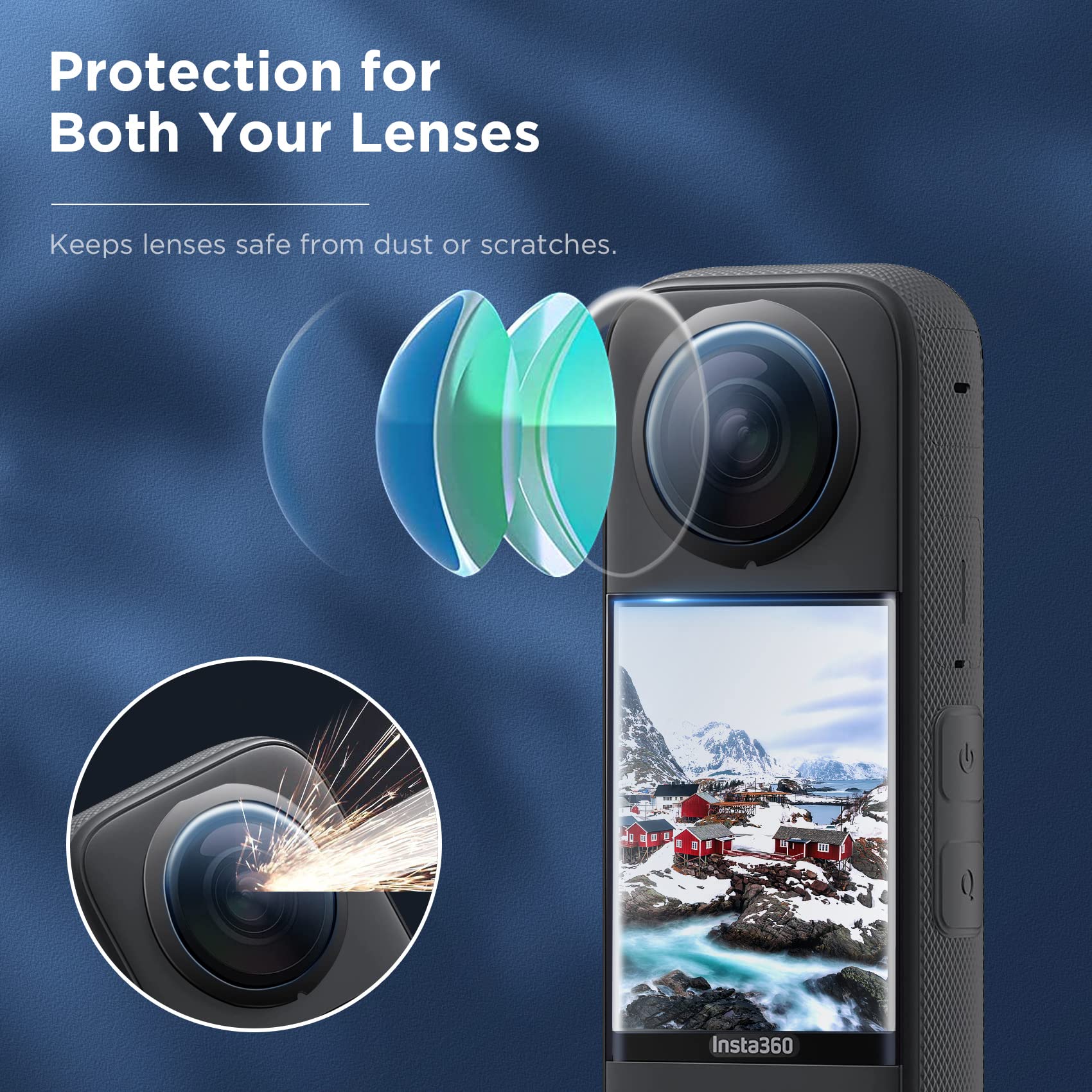 Lens Guard for Insta360 X3 Acc - đánh giá và giá Lens Case Pouch