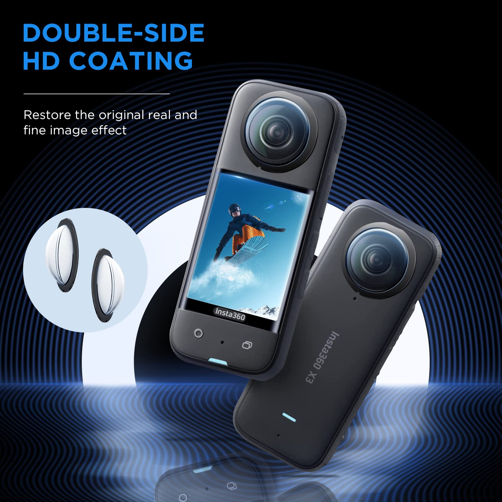 Lens Guard for Insta360 X3 Acc - đánh giá và giá Lens Case Pouch