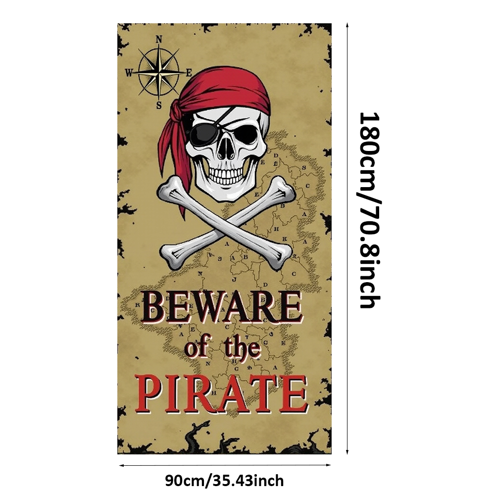 Beware Of Pirate Door Cover Ki - đánh giá và giá Photography Term
