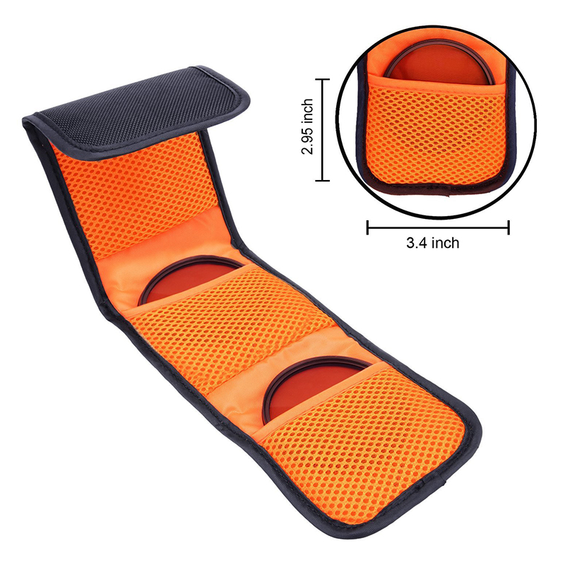 3-Pocket Camera Filter Pouch,  - đánh giá và giá Lens Case Pouch
