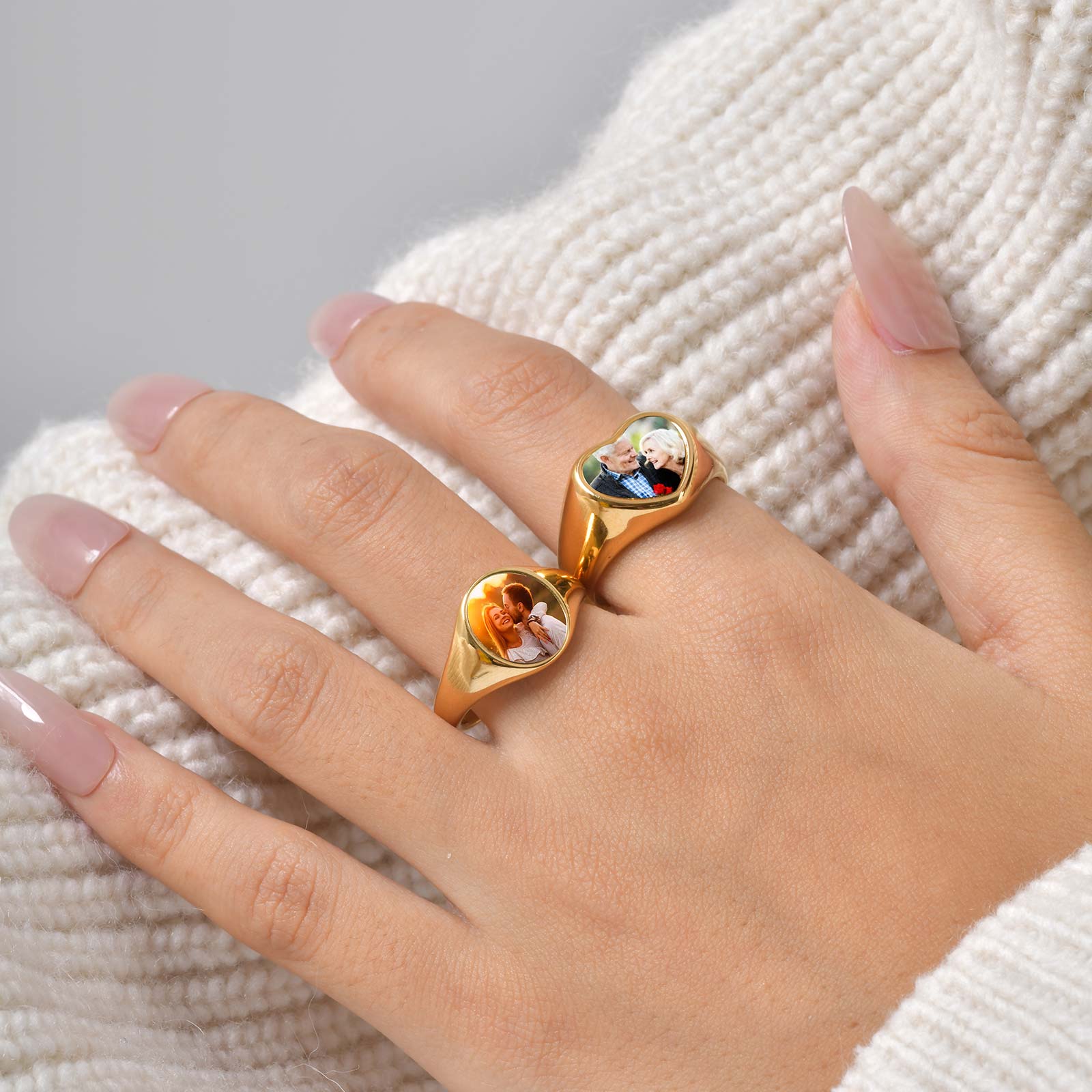 Custom Photo Signet Ring for W - đánh giá và giá Photography Logo