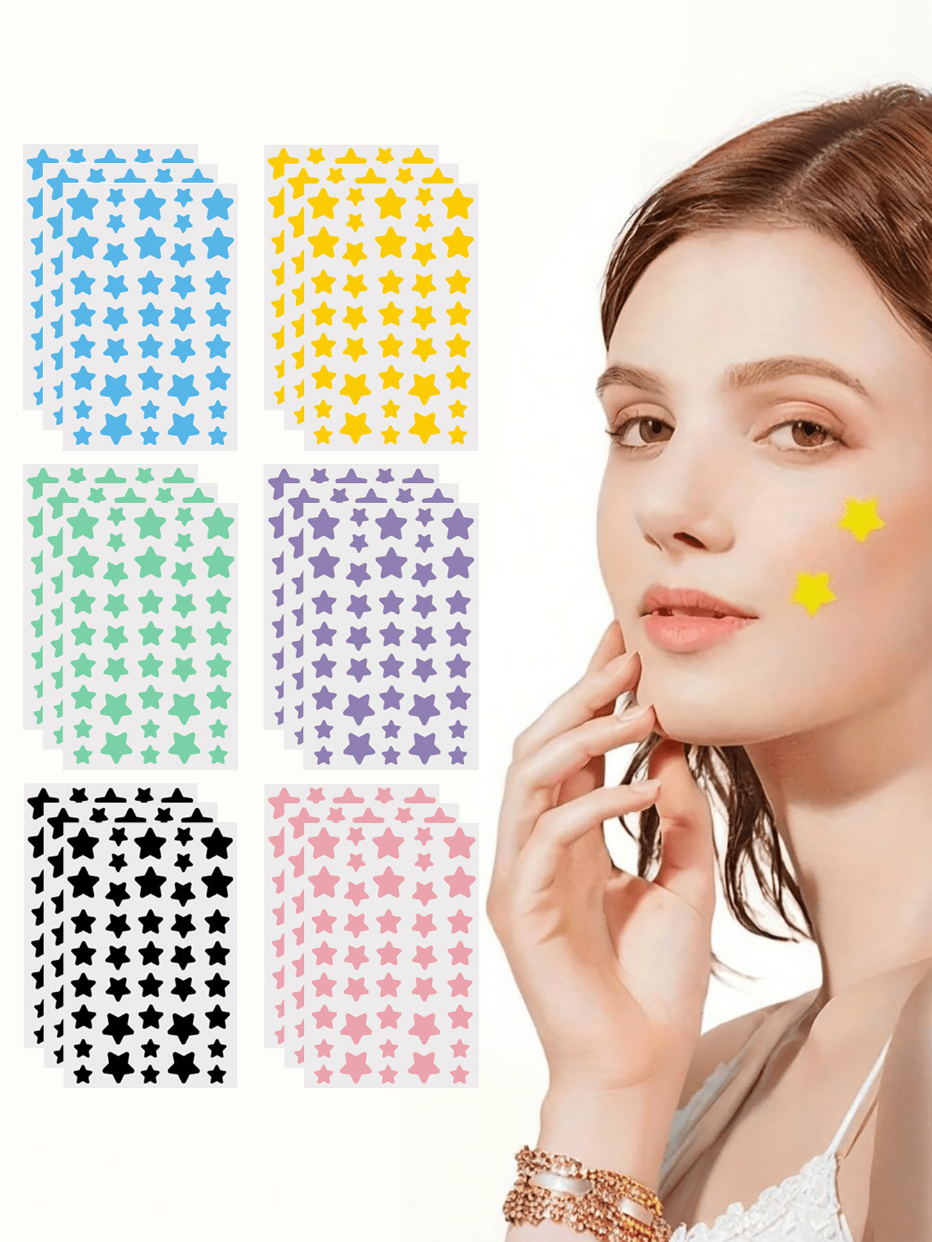 240 Pieces/Cute Star Face Stic - đánh giá và giá Photography Outdoor