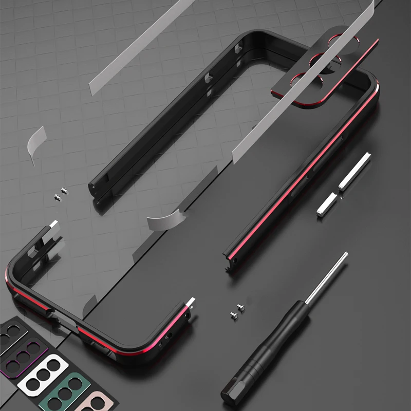 Aluminum Bumper & Metal Lens F - đánh giá và giá Lens Case Pouch