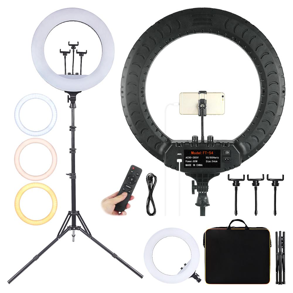 Fusitu FT-54 LED Ring Light Di - đánh giá và giá Photography Umbrella Lighting Kit