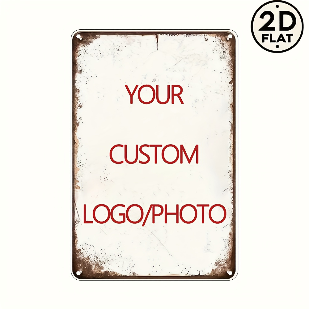 Custom Metal Tin Sign Personal - đánh giá và giá Photography Logo