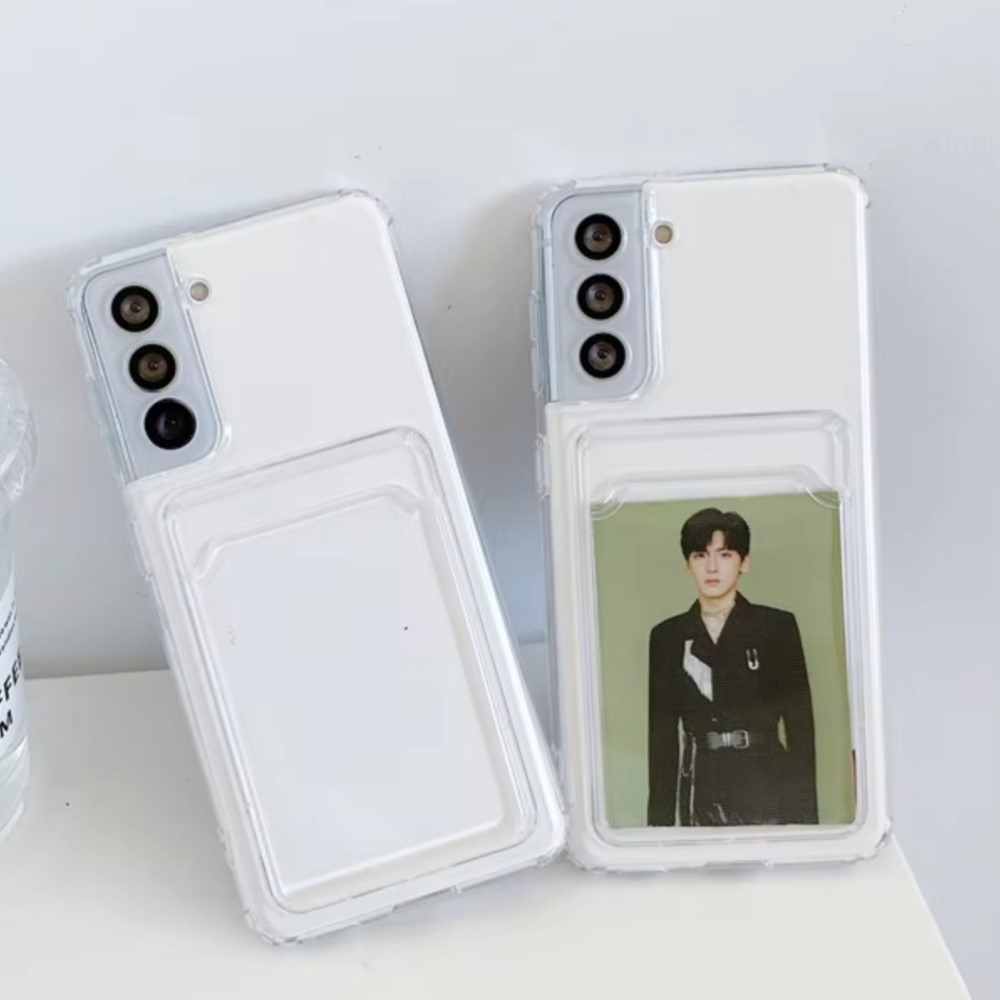 Clear Silicone Card Slot Holde - đánh giá và giá Lens Case Pouch