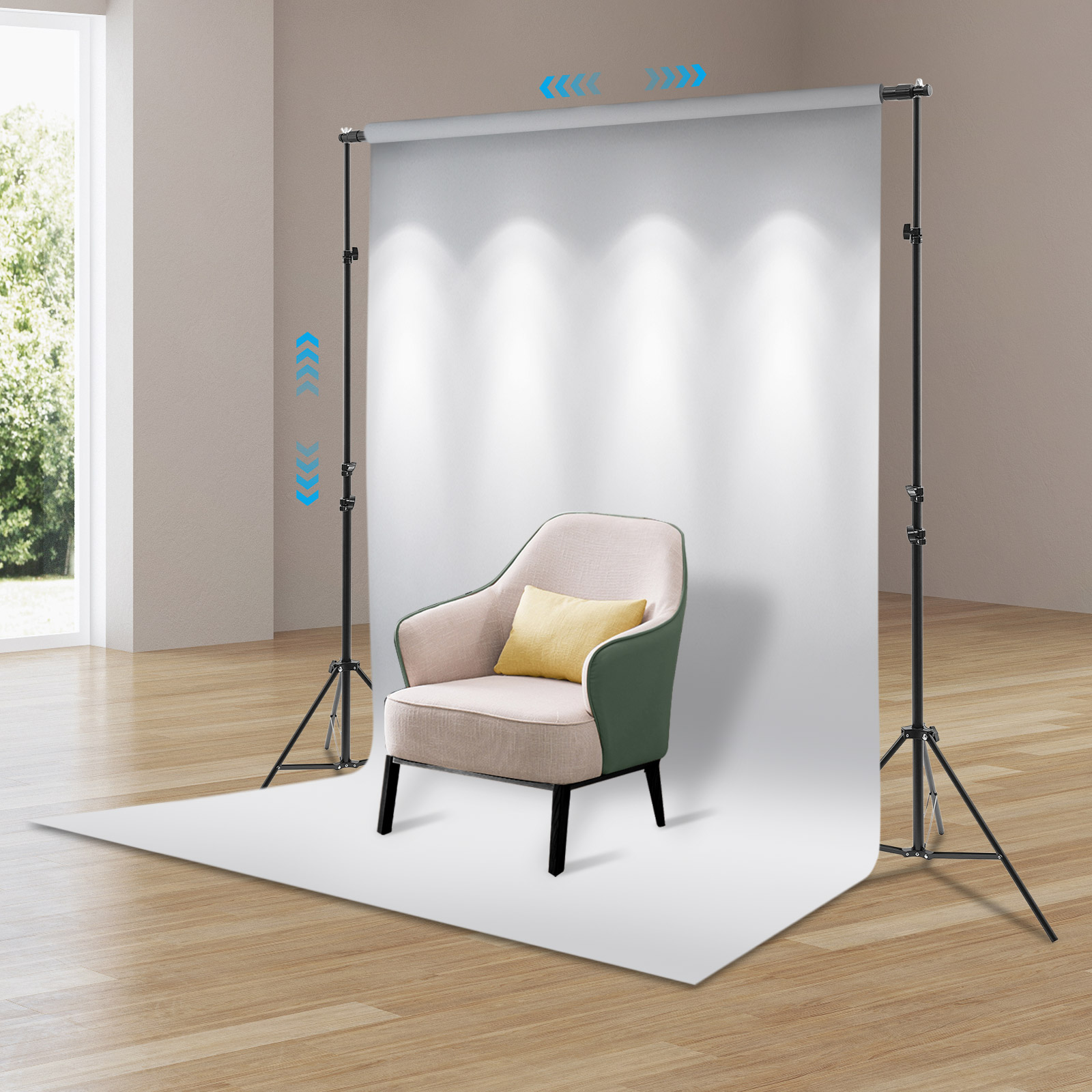 Photo Background Stand Kit, Po - đánh giá và giá Backdrop Stand Kit